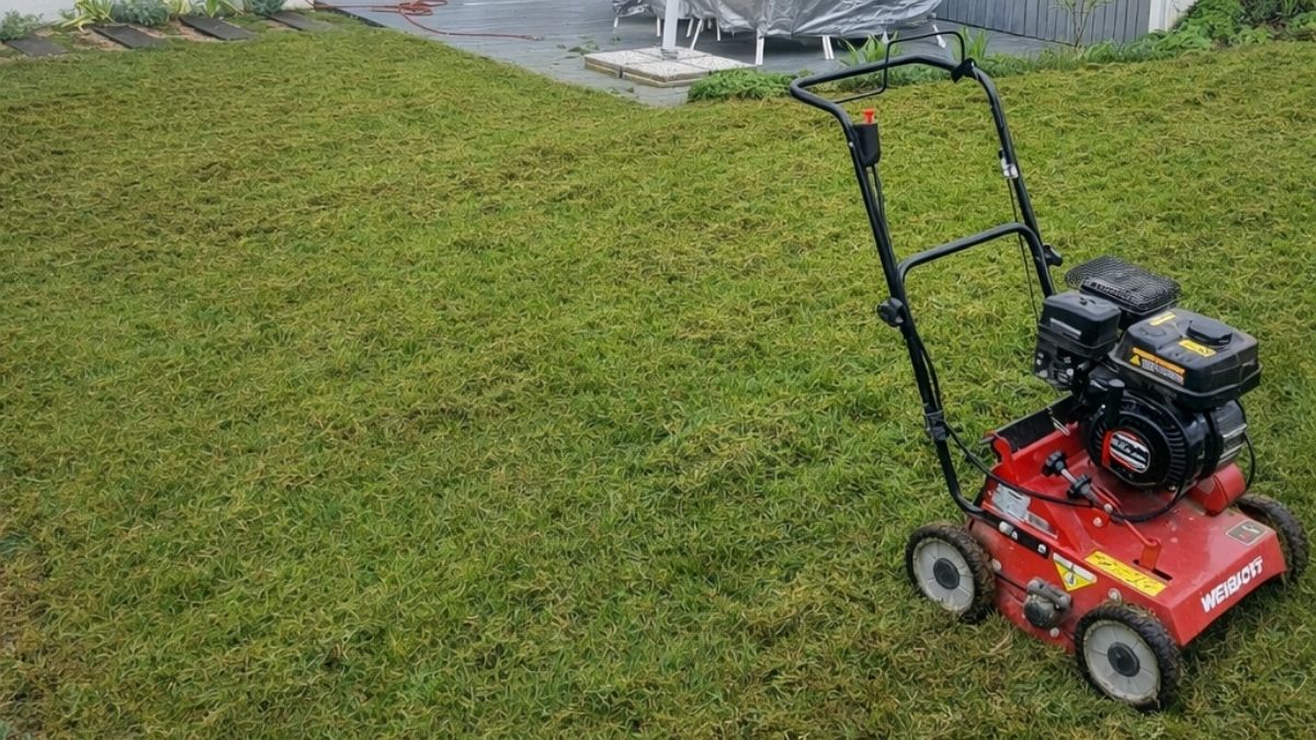 zahrady škoda jarní obnova trávníku